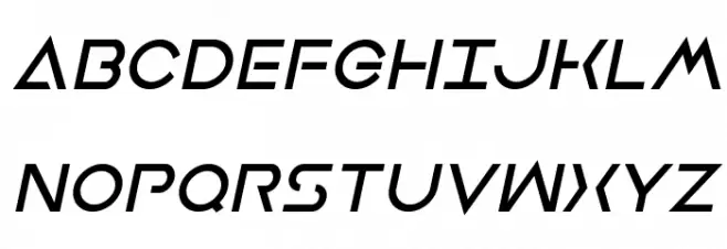 Earth Orbiter Bold Italic フォント 大文字