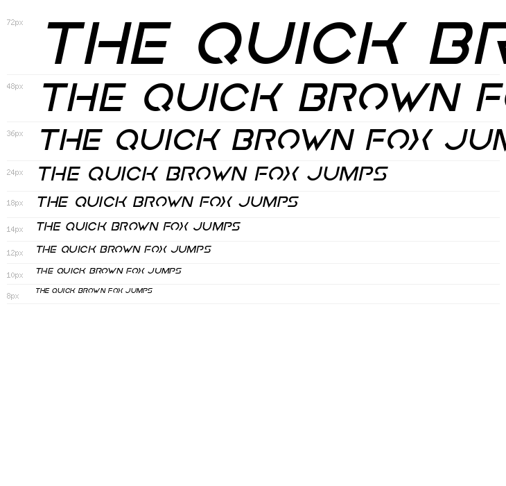 Earth Orbiter Bold Italic Waterfall