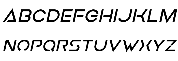 Earth Orbiter Bold Italic Font LOWERCASE