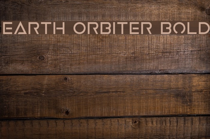 Earth Orbiter Bold Font examples