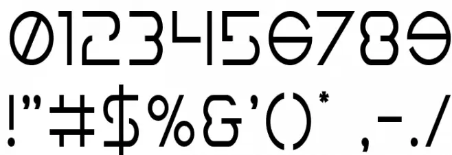 Earth Orbiter Condensed Font OTHER CHARS