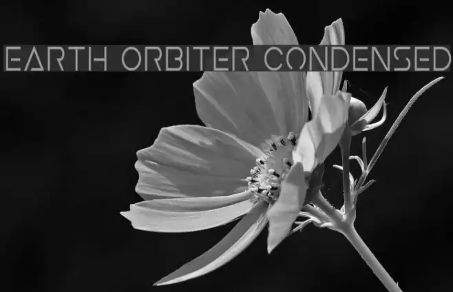 Earth Orbiter Condensed Font examples