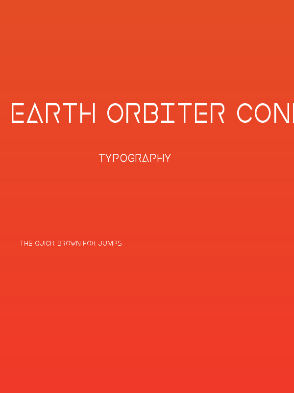 Earth Orbiter Condensed Poster