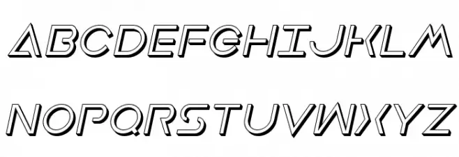 Earth Orbiter Deep 3D Italic Polices MAJUSCULES