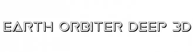 Earth Orbiter Deep 3D  Frei Schriftart Herunterladen