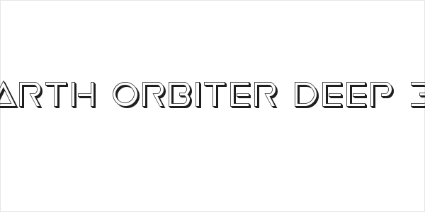 Earth Orbiter Deep 3D Logo
