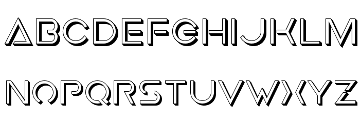 Earth Orbiter Deep 3D Font LOWERCASE