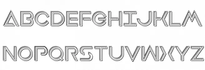 Earth Orbiter Engraved Polices MAJUSCULES