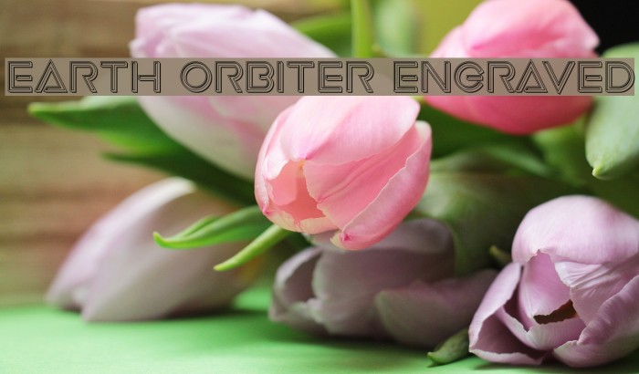 Earth Orbiter Engraved Font examples