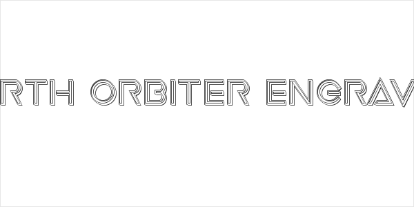 Earth Orbiter Engraved Logo