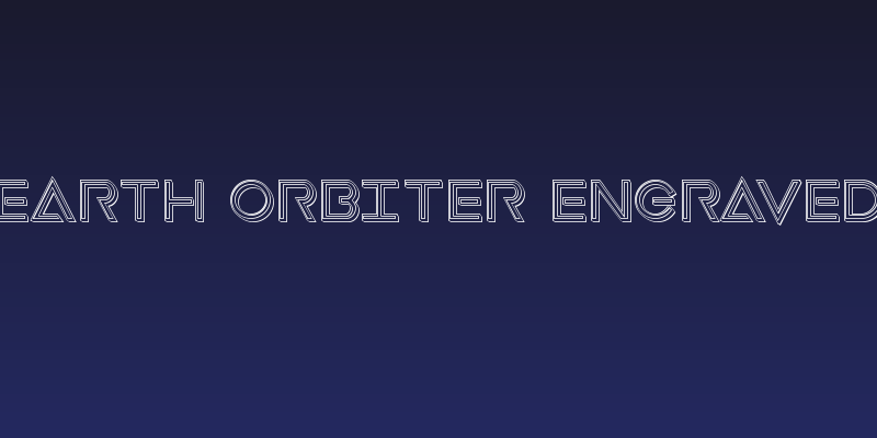 Earth Orbiter Engraved Social Header