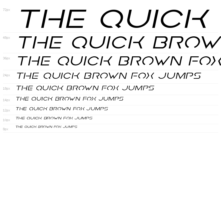 Earth Orbiter Expanded Italic Waterfall