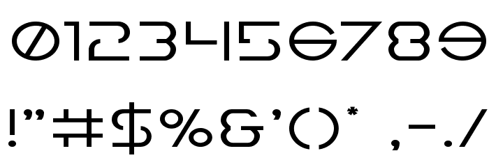 Earth Orbiter Expanded Font OTHER CHARS