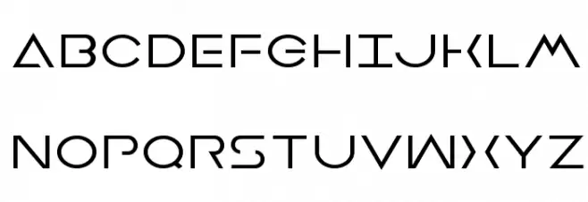 Earth Orbiter Expanded Font Litere mari