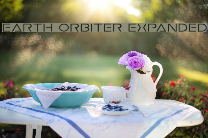 Earth Orbiter Expanded Font examples