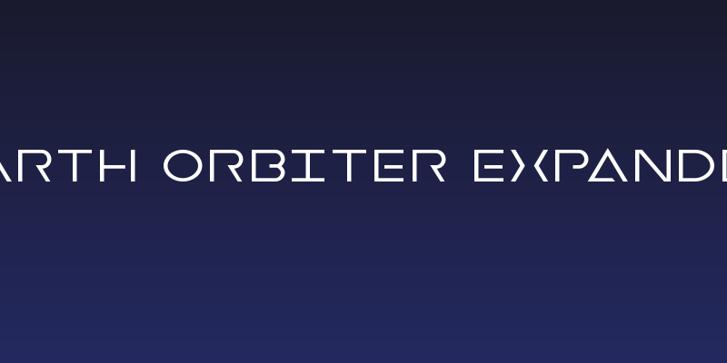 Earth Orbiter Expanded Social Header