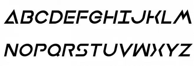 Earth Orbiter Extra-Bold Italic Polices MAJUSCULES
