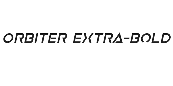 Earth Orbiter Extra-Bold Italic Logo