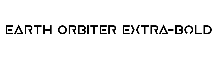Earth Orbiter Extra-Bold  नि: शुल्क फ़ॉन्ट्स डाउनलोड