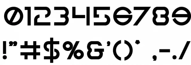 Earth Orbiter Extra-Bold Font OTHER CHARS