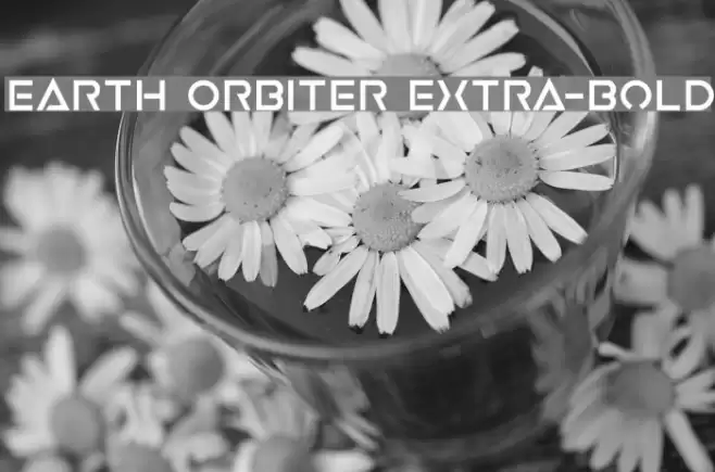 Earth Orbiter Extra-Bold Font examples