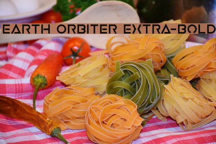 Earth Orbiter Extra-Bold Example 2