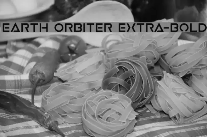 Earth Orbiter Extra-Bold Font examples