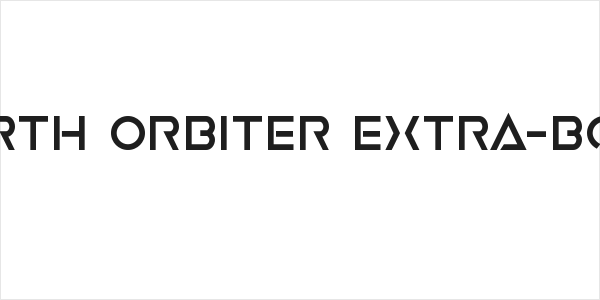 Earth Orbiter Extra-Bold Logo