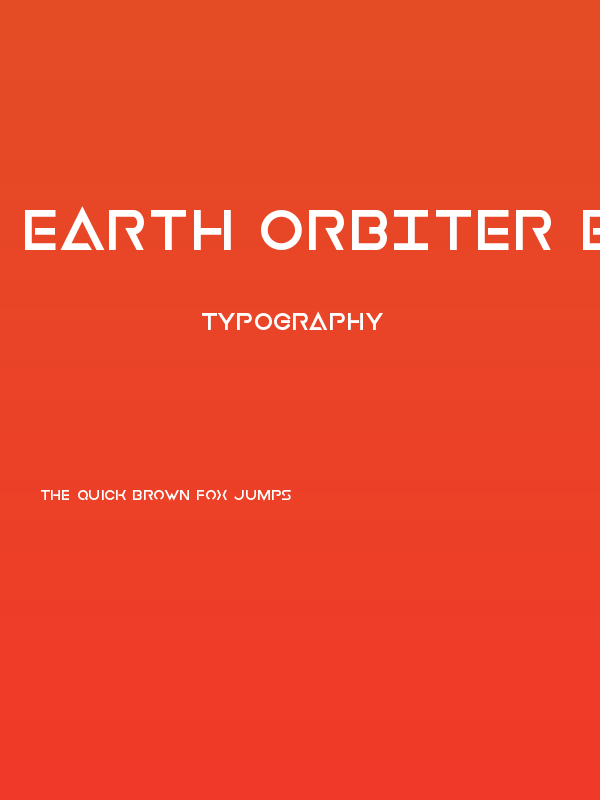 Earth Orbiter Extra-Bold Poster