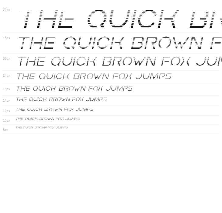 Earth Orbiter Gradient Italic Waterfall