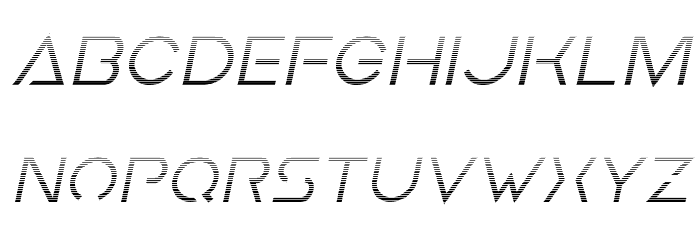 Earth Orbiter Gradient Italic Font LOWERCASE