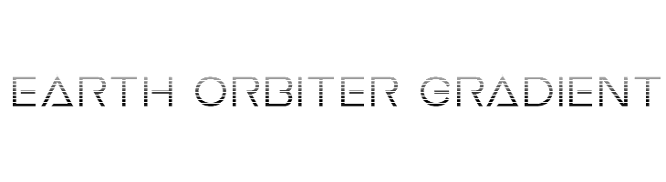 Earth Orbiter Gradient Font