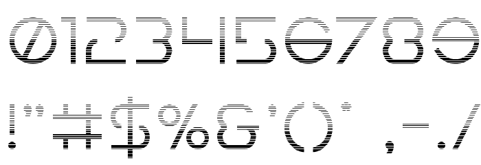 Earth Orbiter Gradient Font OTHER CHARS