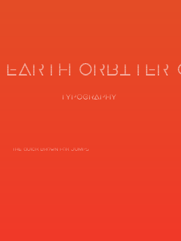 Earth Orbiter Gradient Poster
