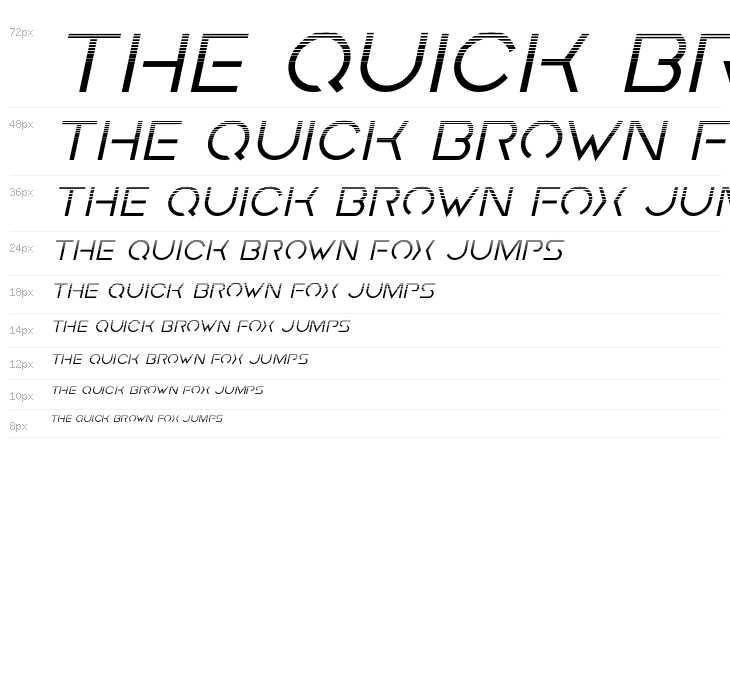 Earth Orbiter Halftone Italic Waterfall