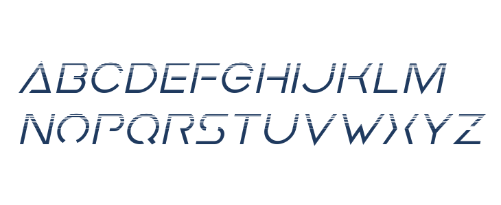 Earth Orbiter Halftone Italic Lowercase