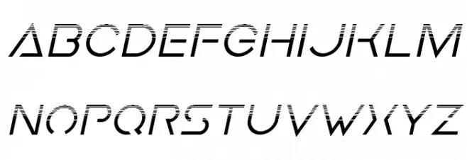 Earth Orbiter Halftone Italic フォント 小文字