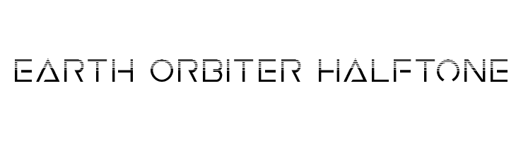 Earth Orbiter Halftone  Скачать бесплатные шрифты