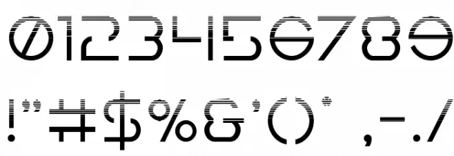 Earth Orbiter Halftone Font OTHER CHARS