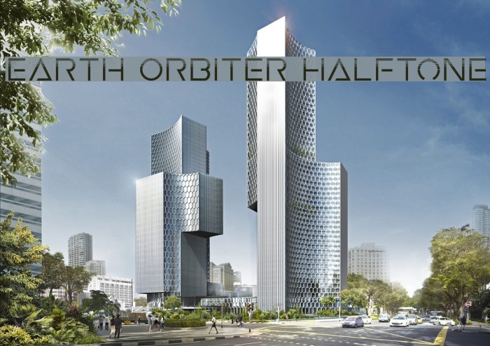 Earth Orbiter Halftone Example 1