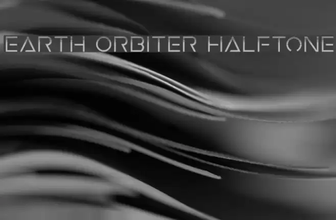 Earth Orbiter Halftone Font examples
