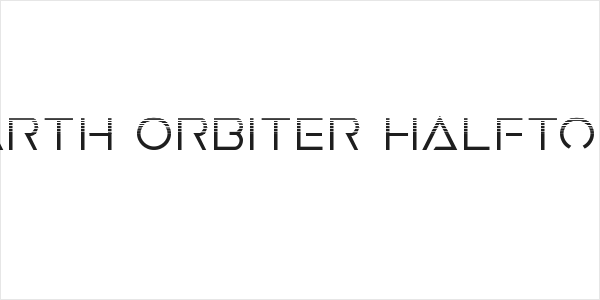 Earth Orbiter Halftone Logo