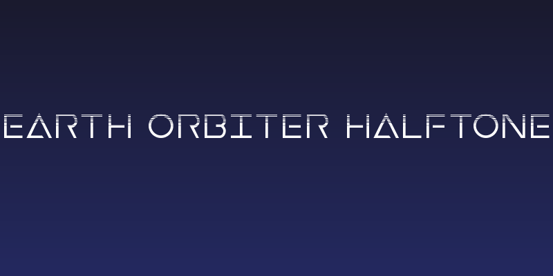 Earth Orbiter Halftone Social Header