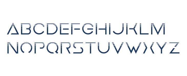 Earth Orbiter Halftone Lowercase