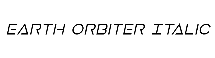Earth Orbiter Italic  नि: शुल्क फ़ॉन्ट्स डाउनलोड