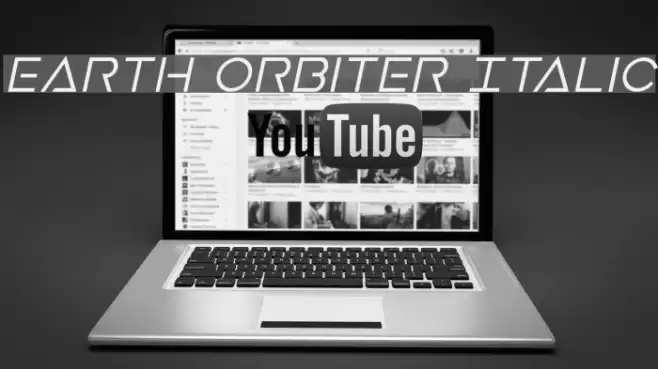 Earth Orbiter Italic Font examples