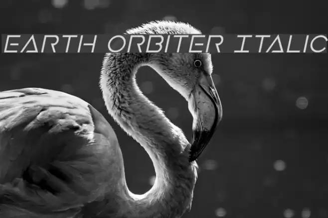 Earth Orbiter Italic Font examples