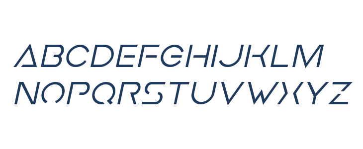 Earth Orbiter Italic Lowercase