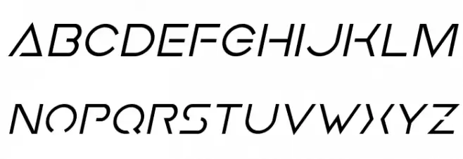 Earth Orbiter Italic फ़ॉन्ट लोअरकेस
