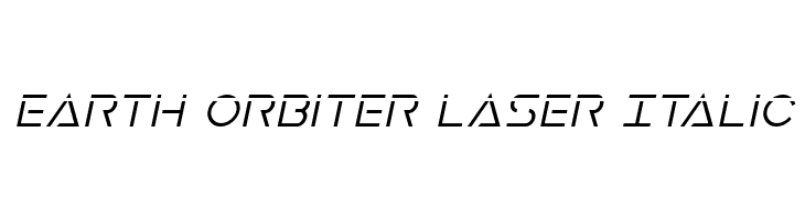 Earth Orbiter Laser Italic Caratteri